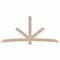 Ekena Millwork Alberta Smooth Timber Gable Bracket, Douglas Fir, 108"W x 49"H x 3 1/2"D x 5 1/2"F, 11/12 Pitch GBW108X49X0406ALB00SDF - alternate 1
